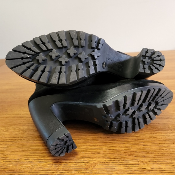 Rebecca Minkoff Dessey Platform Chelsea Boot Black Suede - Picture 10 of 12